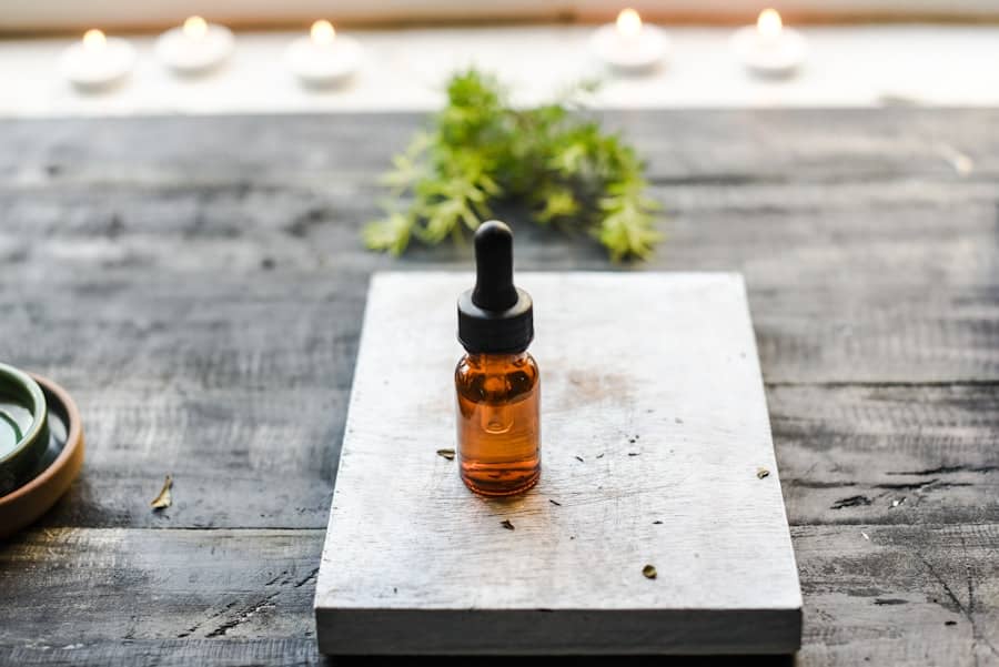 Vela aromática y ambiente de relajación