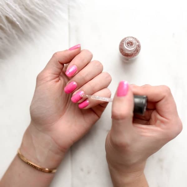Uñas después del diseño terminado